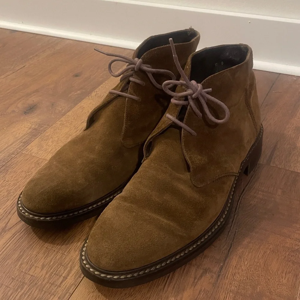 Banana Republic Men's Brown Suede Desert Chukka Boots Size 11